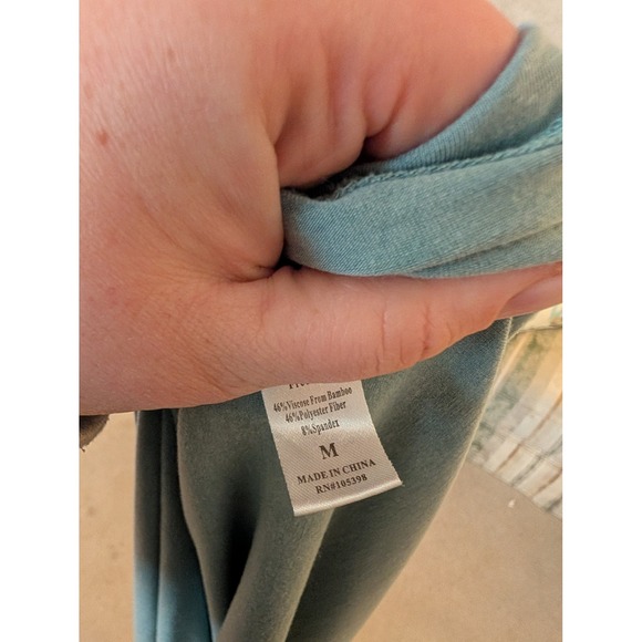 Free Fly Women's Bamboo Journey All Day Blue Long Sleeve Swing Dress- M - Picture 6 of 6